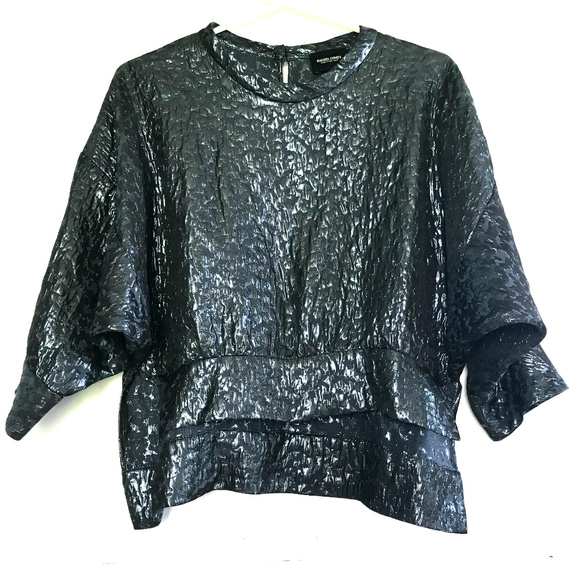 Rachel Comey Tops - Rachel Comey Metallic Batwing Top Gorgeous 2